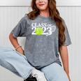 Class Of 2023 Graduation Senior Tennis Player Mineral Wash Tshirts Mineral Gray