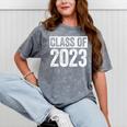 Class Of 2023 Shirt Senior 2023 Graduation Mineral Wash Tshirts Mineral Gray