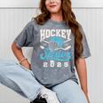 Class Of 2025 Hockey Senior Graduation Graduate Grad Mineral Wash Tshirts Mineral Gray