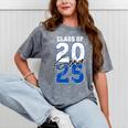 Class Of 2025 Senior Graduation 2025 Blue Mineral Wash Tshirts Mineral Gray