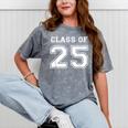 Class Of 2025 Senior Graduation High School Back To School Mineral Wash Tshirts Mineral Gray