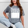 Class Of 2025 Sign My Shirt Senior 2025 Graduation Mineral Wash Tshirts Mineral Gray
