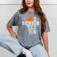 Class Of 2026 Basketball Senior 26 Player Team Graduation Mineral Wash Tshirts Mineral Gray