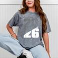 Class Of 2026 High School Senior Graduation Grey Sport Style Mineral Wash Tshirts Mineral Gray