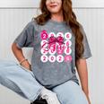 Class Of 2026 Senior Coquette Pink Bow Graduation Family Premium Tri-Blend Mineral Wash Tshirts Mineral Gray