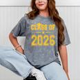 Class Of 2026 Shirt Graduation Mineral Wash Tshirts Mineral Gray