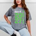Class Of 2027 Senior 27 High School Graduation Senior 2027 Mineral Wash Tshirts Mineral Gray