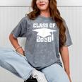 Class Of 2028 T-Shirt School Graduation Pride Tee Mineral Wash Tshirts Mineral Gray