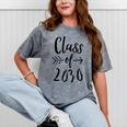 Class Of 2030 Graduation Kindergarten Seniors Mineral Wash Tshirts Mineral Gray