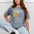 Class Of 2035 Grow With Me Checklist Graduation Mineral Wash Tshirts Mineral Gray