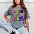 Class Of 2035 Grow With Me Kindergarten Graduation Mineral Wash Tshirts Mineral Gray