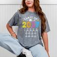 Class Of 2037 Grow With Me Checklist Graduation Mineral Wash Tshirts Mineral Gray