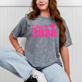 Class Of 2038 Pink Girls Growing Up School Memory Graduation Mineral Wash Tshirts Mineral Gray