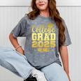 College Grad Class Of 2025 Senior Graduate Graduation Mineral Wash Tshirts Mineral Gray