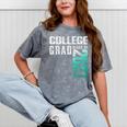 College Grad Class Of 2027 Graduation Mineral Wash Tshirts Mineral Gray