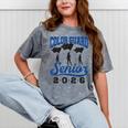 Color Guard Senior 2026 Flags Marching Band Graduation Grad Mineral Wash Tshirts Mineral Gray