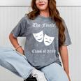 Cool Theater Graduation Tshirt Tragedy And Comedy Masks Mineral Wash Tshirts Mineral Gray