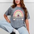 Cosmetology Instructor Cosmetologist Graduation Rainbow Mineral Wash Tshirts Mineral Gray