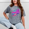 Cowabunga Retro 80s 90s Nostalgia Slang Neon Grunge Art Mineral Wash Tshirts Mineral Gray