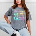 Custodian Life Graduation Day Last Day Of School Tie Dye Mineral Wash Tshirts Mineral Gray
