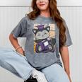 Cute Anime Fox Graduate Of A Class For Graduation Mineral Wash Tshirts Mineral Gray