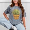 Cute Golden Barrel Cactus Introvert Distressed Mineral Wash Tshirts Mineral Gray Cute Golden Barrel Cactus Introvert Distressed Mineral Wash Tshirts Mineral Gray
