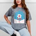 Cute Introvert Shy Teen Anti-Social Inner Strength Mineral Wash Tshirts Mineral Gray