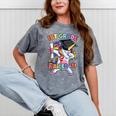 Dabbing 1st Grade Unicorn Graduation Class Of 2021 Nailed It Mineral Wash Tshirts Mineral Gray