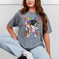 Dabbing 4th Grade Unicorn Graduation Class Of 2021 Nailed It Mineral Wash Tshirts Mineral Gray