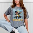 Dabbing Graduation Boy 5th Grade Nailed It Class Of 2025 Mineral Wash Tshirts Mineral Gray