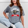 Dabbing Graduation Class Of 2018 Women Mineral Wash Tshirts Mineral Gray