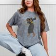 Dabbing Graduation Class Of 2025 Women History Month Mineral Wash Tshirts Mineral Gray