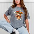 Dabbing Mexican Pizza Dance Food Lover Graduation Mineral Wash Tshirts Mineral Gray