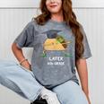 Dabbing Taco 6th Grade Graduation Shirt Sixth Grade Later Mineral Wash Tshirts Mineral Gray
