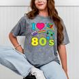 Dad I Love The 80's Retro 80s Nostalgia For Dad Premium Tri-Blend Mineral Wash Tshirts Mineral Gray