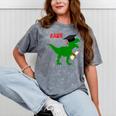 Dinosaur Rawr Diploma Graduate Graduation Mineral Wash Tshirts Mineral Gray