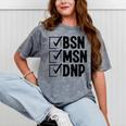 DNP Doctor MSN BSN DNP Nurse DNP Degree Graduation Mineral Wash Tshirts Mineral Gray
