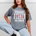 Eighth Grade Graduation Shirt Straight Outta 8th Grade Mineral Wash Tshirts Mineral Gray