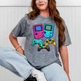 Eighties Console Controller Gaming Player Gadget Nostalgia Mineral Wash Tshirts Mineral Gray
