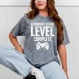 Elementary School Level Complete Gamer Graduate Graduation Mineral Wash Tshirts Mineral Gray