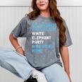 Elephant Party For Introvert Going Mineral Wash Tshirts Mineral Gray