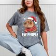 Ew People Capybara Christmas Introvert Holiday Humor Mineral Wash Tshirts Mineral Gray Ew People Capybara Christmas Introvert Holiday Humor Mineral Wash Tshirts Mineral Gray