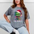Ew People Meowy Cat Christmas Introvert Men Women Mineral Wash Tshirts Mineral Gray