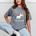 Ew People Unicorn Lover Introvert Rainbow Unicorn Raglan Baseball Tee Mineral Wash Tshirts Mineral Gray
