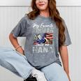 My Favorite Airman Calls Me Nana Air Force Graduation Nana Mineral Wash Tshirts Mineral Gray