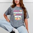 My Favorite Teacher Calls Me Mom Graduation Mineral Wash Tshirts Mineral Gray