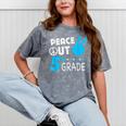 Fifth Grade Graduation Peace Out 5th Grade Boys Mineral Wash Tshirts Mineral Gray