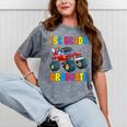 First Grade Graduation Monster Truck 1st Grade Graduate Mineral Wash Tshirts Mineral Gray