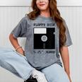 Floppy Disk Computer Nostalgia Fun PC Enthusiast History Mineral Wash Tshirts Mineral Gray