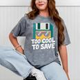 Floppy Disk Retro Tech Nostalgia Old School Computing Humor Mineral Wash Tshirts Mineral Gray